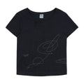 (w) TCM stitch side henly neck T (navy)