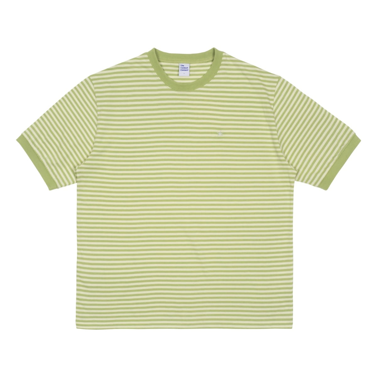 TCM mini logo stripe linger T (lime)